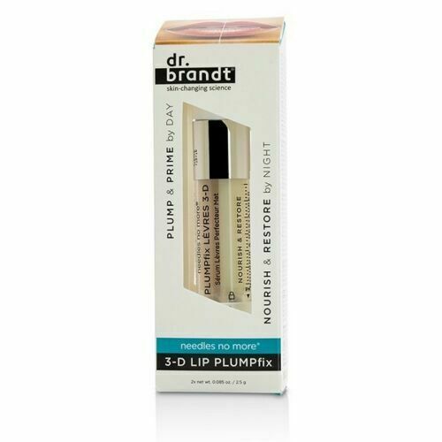 NIB Full Size Dr Brandt Needles No More 3-D Lip Plumpfix Day & Night 0.085 oz - Picture 1 of 1