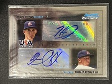 2010 Bowman Chrome USA Dual Autos #USADA-4 Henry Owens/Phillip Pfeifer /500
