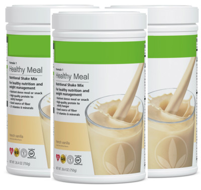 3X Formula 1 Healthy Meal Nutritional Shake French Vanilla  750 g