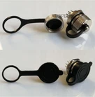 2-10pcs Dust Cover for GX12 Aviation Plug Connector Waterproof Rubber/Metal Cap