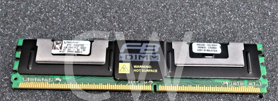 KTH-XW667/2G Kingston 2GB Kit (2 X 1GB) PC2-5300 DDR2-667MHz CL5 DIMM DR Memory - Image 2 of 3