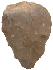 Neandertaler  Faustkeil Biface  "Le Moustérien à petits bifaces dominants"  80-2