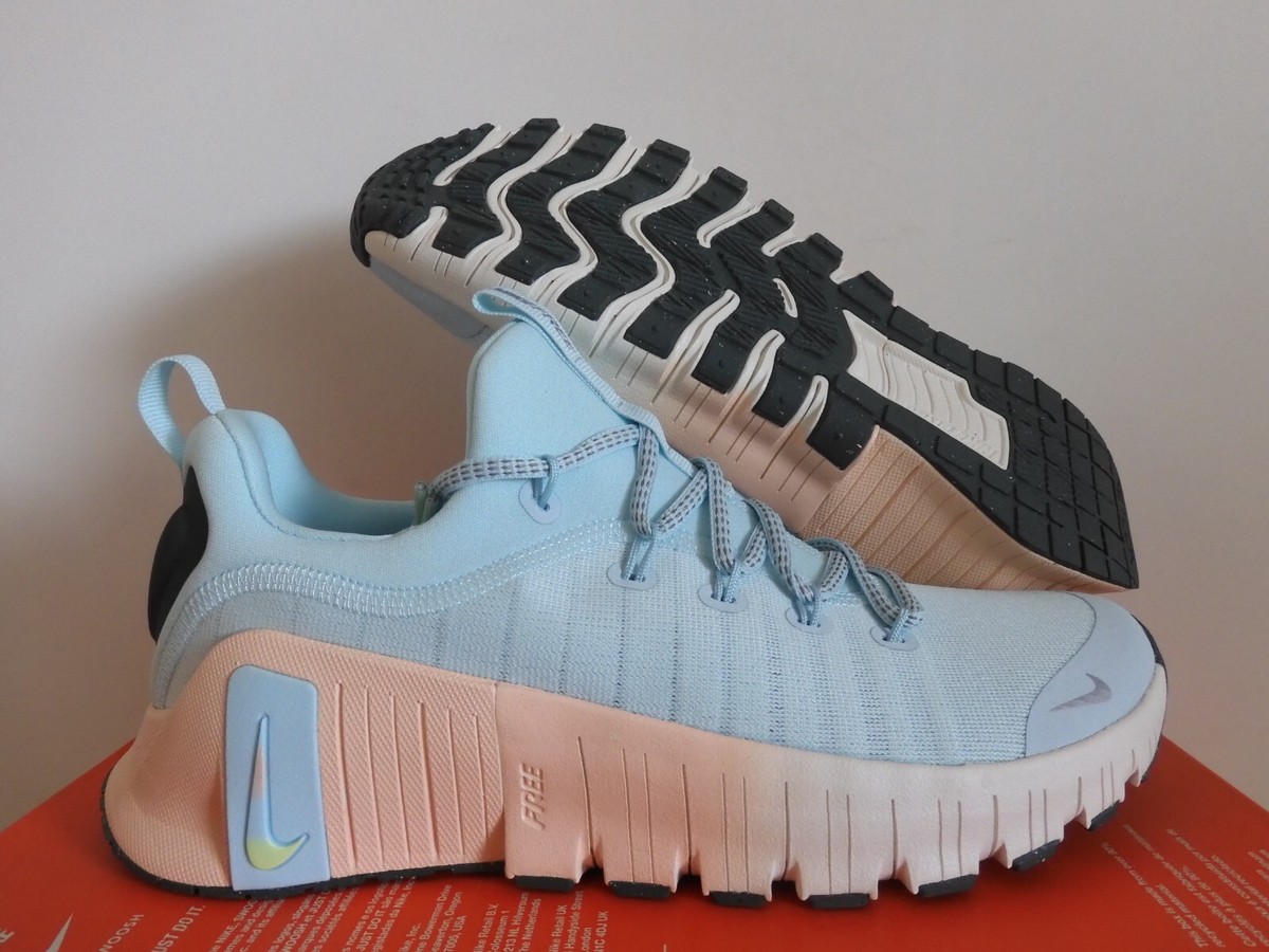 Nike Free Metcon 6 Premium Glacier Blue-Met Silver Womens Sz 10