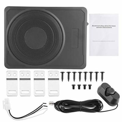 Car Subwoofer, Bass Enclosure Speaker Car Subwoofer Slim Amplifier Bass