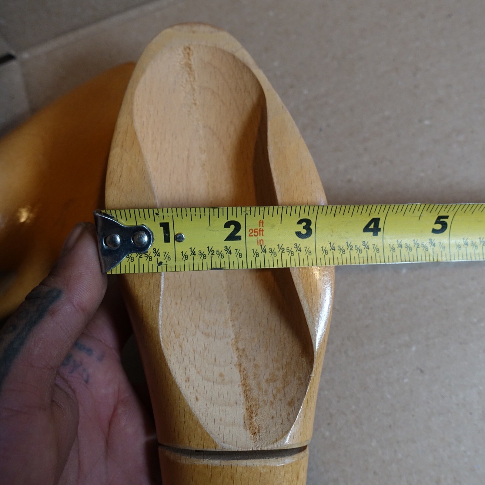 Vintage D Mackay Mens Wooden Shoe Tree Stretchers Sz 9A  Made in New York USA