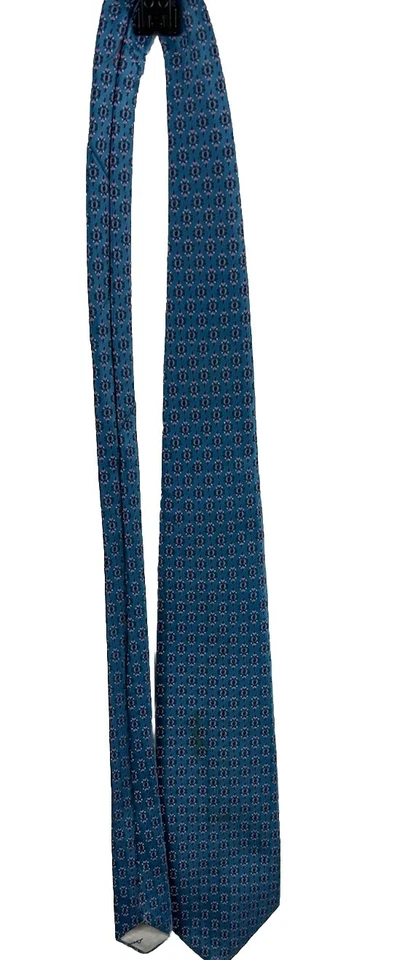 Corbata de cuello Leonardo para hombre azul/rosa diseño geométrico 60" x 4" de colección Foto 2 de 4