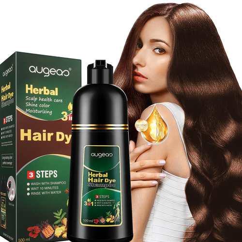 Haarfärbemittel Ingwer Farbe Shampoo 500ml, Meidu 3 in 1 natürlich - US VERKÄUFER EXP: 2027 - Bild 51 von 59