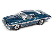 Johnny Lightning 1:64 Diecast Car 1973 Pontiac Le Mans GT PORCELAIN BLUE MC30B