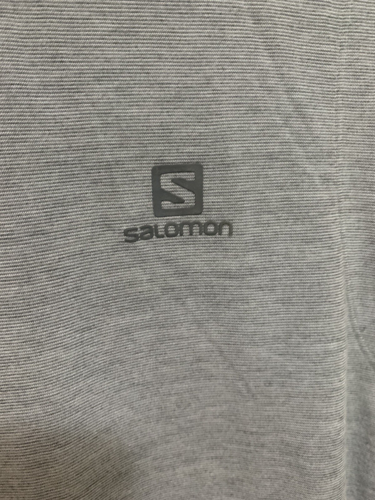 Camicia da uomo grigia Salomon taglia large senza maniche attiva pelle secca avanzata