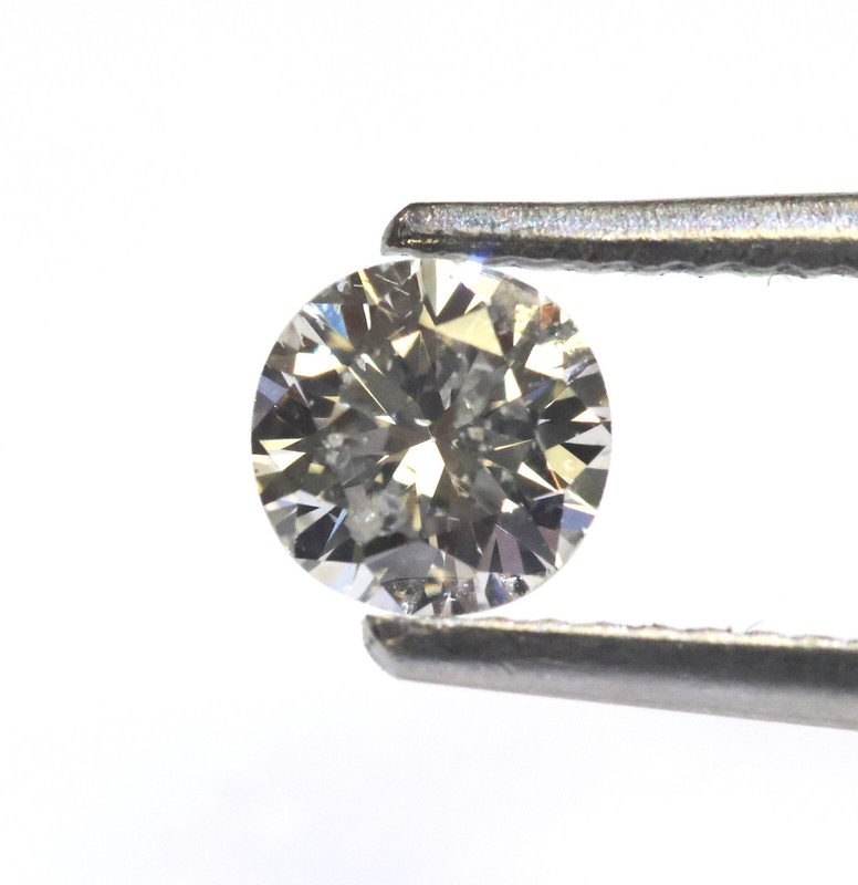 GIA loose certified .28ct I I2 Loose Brilliant round cut diamond ESTATE VINTAGE