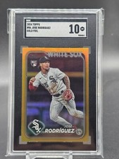 2024 Topps Series 1 Jose Rodriguez Gold Foil RC Chicago White Sox SGC 10