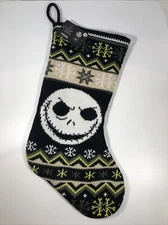 Disney The Nightmare Before Christmas Jack Skellington Knit Stocking 18” Ruz