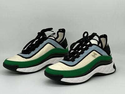 CHANEL 23P 2023 Multicolor CC Sport Lace Up Sneakers Kicks Shoes