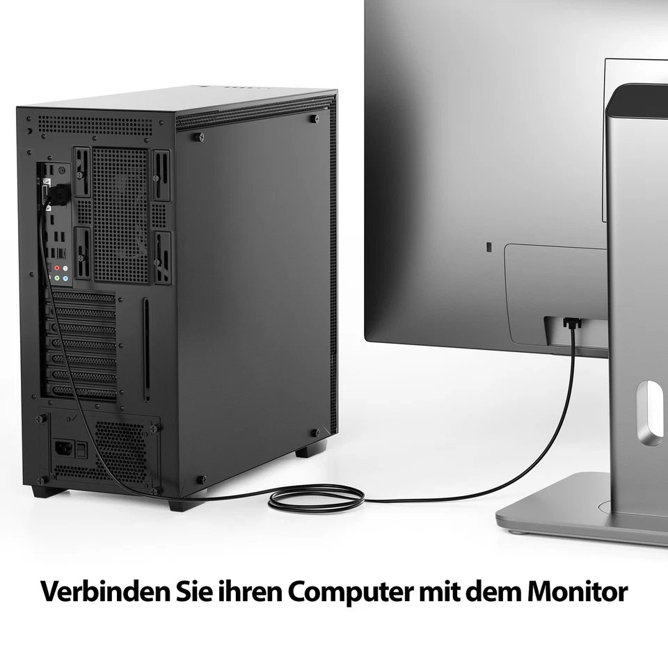 2m VGA Kabel | für PC TFT LCD CRT HD Monitor TV Beamer Bildschirm | 2 Meter - Bild 3 von 4