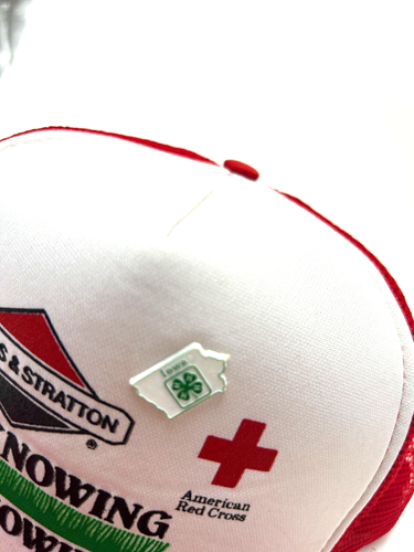 Gorra Briggs Stratton Knowing Mowing 4H Pin Snapback malla roja trasera R8D - Imagen 4 de 12