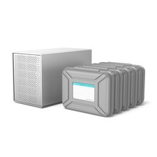 Yottamaster 5 Bay HDD Enclosure with 5 Pack Hard Drive Protective Cases [PS50...