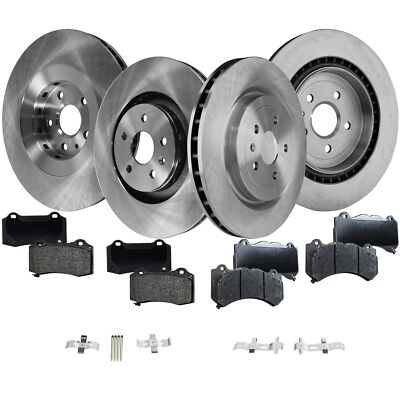 Front and Rear Brake Disc and Pad Kit for Cadillac CTS 2009-2015, 4-Wheel Set