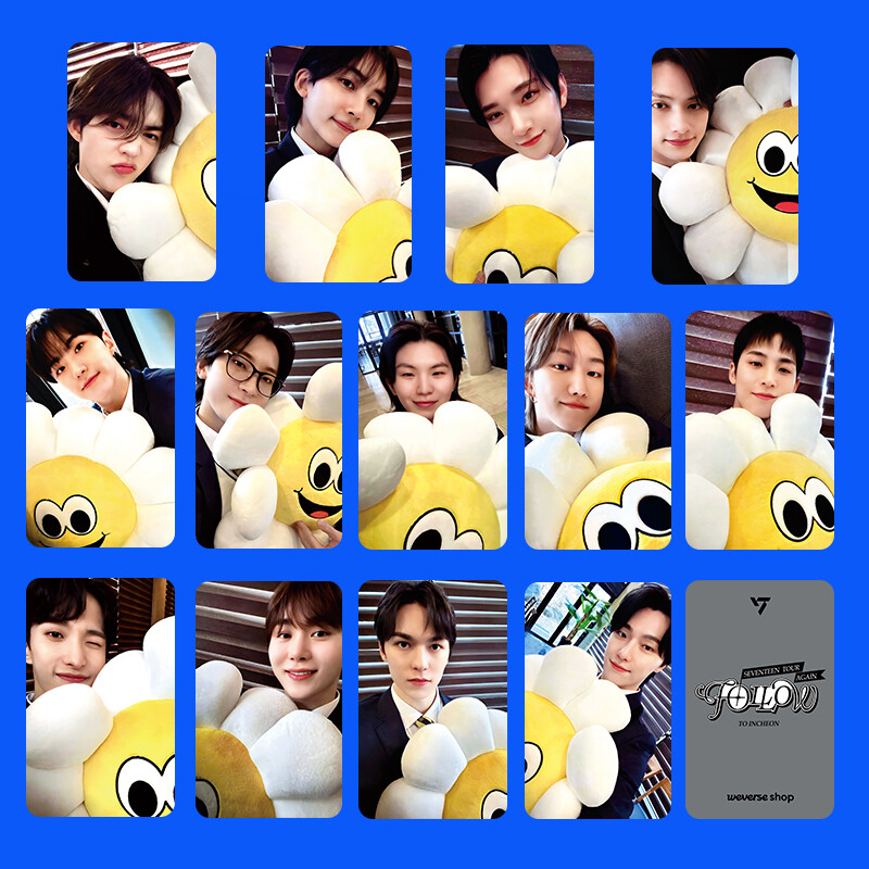 13pcs/set Kpop SEVENTEEN FOLLOW AGAIN Double-sided Photo 13pcs/set Kpop SEVENTEEN FOLLOW AGAIN Double-sided Photo