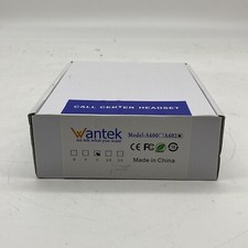 Wantek Call Center Headset A600 Noise Cancelling Open Box