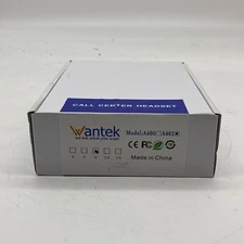 Wantek Call Center Headset A600 Noise Cancelling Open Box