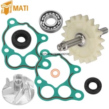 Water Pump Impeller Gear Shaft & Gasket & Bearing Kit For 1986-2001 Honda CR500R