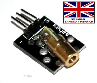 Laser Sensor Modul 650nm 6mm 5V 5mW Rot Laser Dot Diode Kupferkopf für Arduino