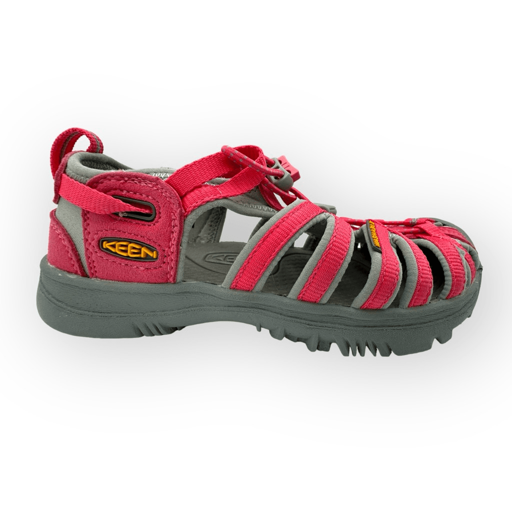 Scarpe sandali nuove senza etichette Keen Little Seacamp II CNX rosa grigie bambini grandi 3 1022979