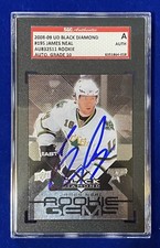 James Neal SIGNED 2008-09 UD Black Diamond RC #195 Dallas Stars SGC Slab Auto