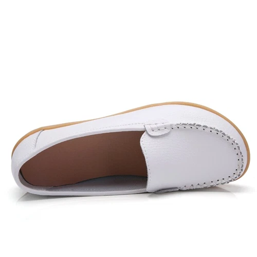 Women's Genuine Leather Casual Shoes Flat Loafers Non-slip loafers size 4.5 - 12 - Picture 10 of 60
