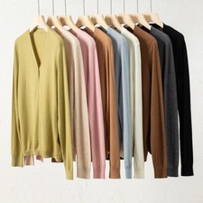 Cashmere Knit Cardigan V-Neck Top Women Spring Fashion coat jacket