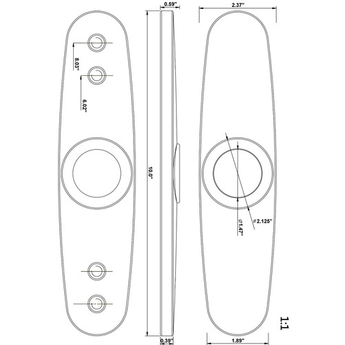 Kitchen Sink Faucet Hole Cover Deck Plate Stainless Steel Finish - 第 4/4 張圖片