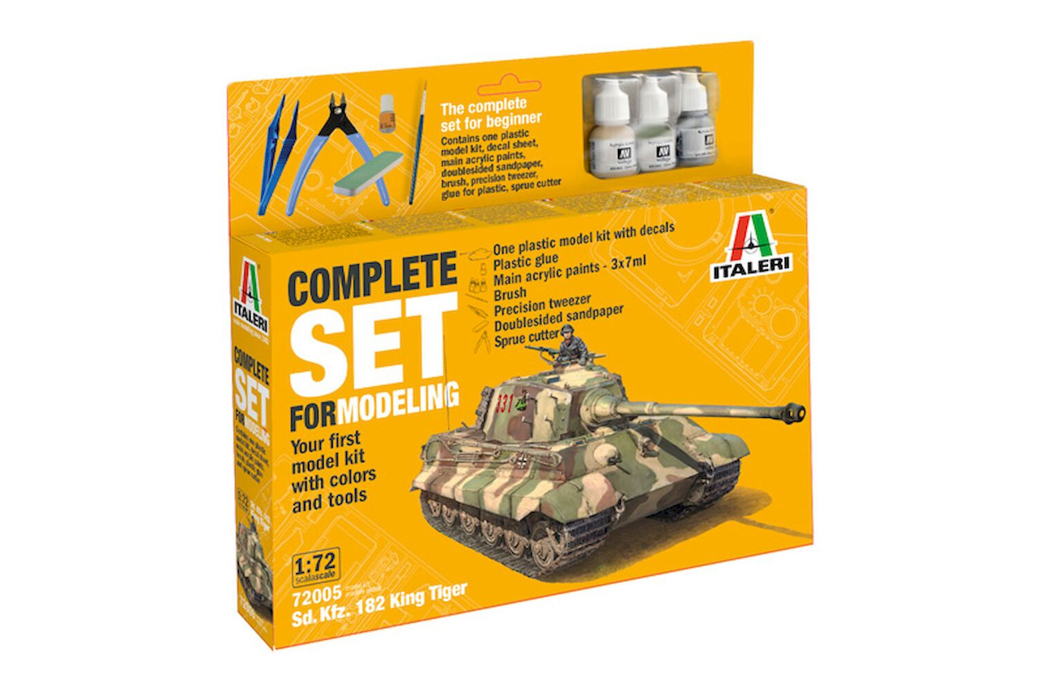 ITAlERI 72005 1:72 Sd. Kfz. 182 King Tiger - Complete Set For Modeling - Starter