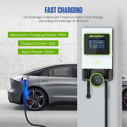 MRCARTOOL S311 8m EV Ladegerät 7KW Typ 2 32A Ladestation Elektroauto Charger - Bild 8 von 15