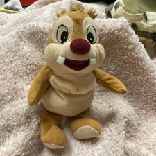 DISNEY STORE BEANIE BEAN BAG PLUSH Chip-n-Dale DALE CHIPMUNK 8  Stuffed Animal