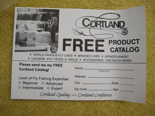 Vintage Cortland Crown II fly fishing reel, 60 small w/ box & manual new - Picture 7 of 13