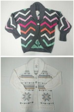 New with Tag Gymboree Girls Size XS, S Knit Cardigans Long Sleeve Gray Ivory