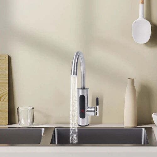 Electric Water Heater Faucet Countertop Rotation Instant Heating Water ...