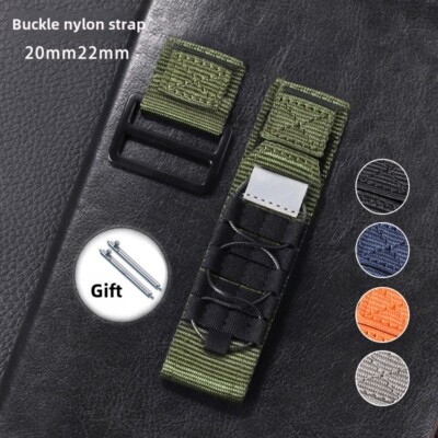 High Quality Nylon Canvas Watch Band Strap Sports Breathable 20 22mm Universal