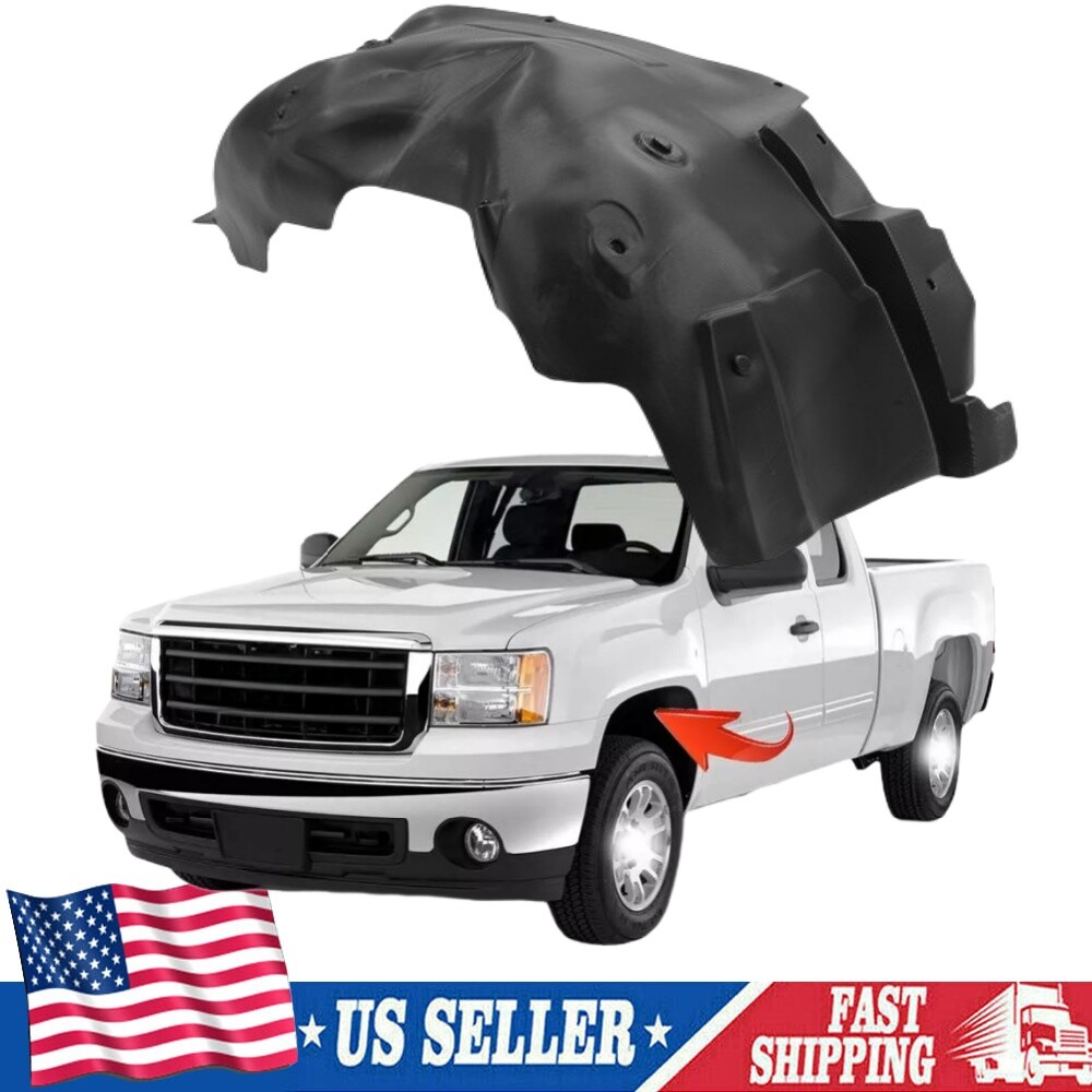 GMC Sierra 1500 2007-2013 Driver Side Fender Liner Splash Guard