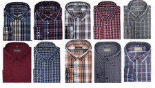 Henderson Men's Cotton Rich Long Sleeve Shirts Size 2XL - 5XL Multiple Options