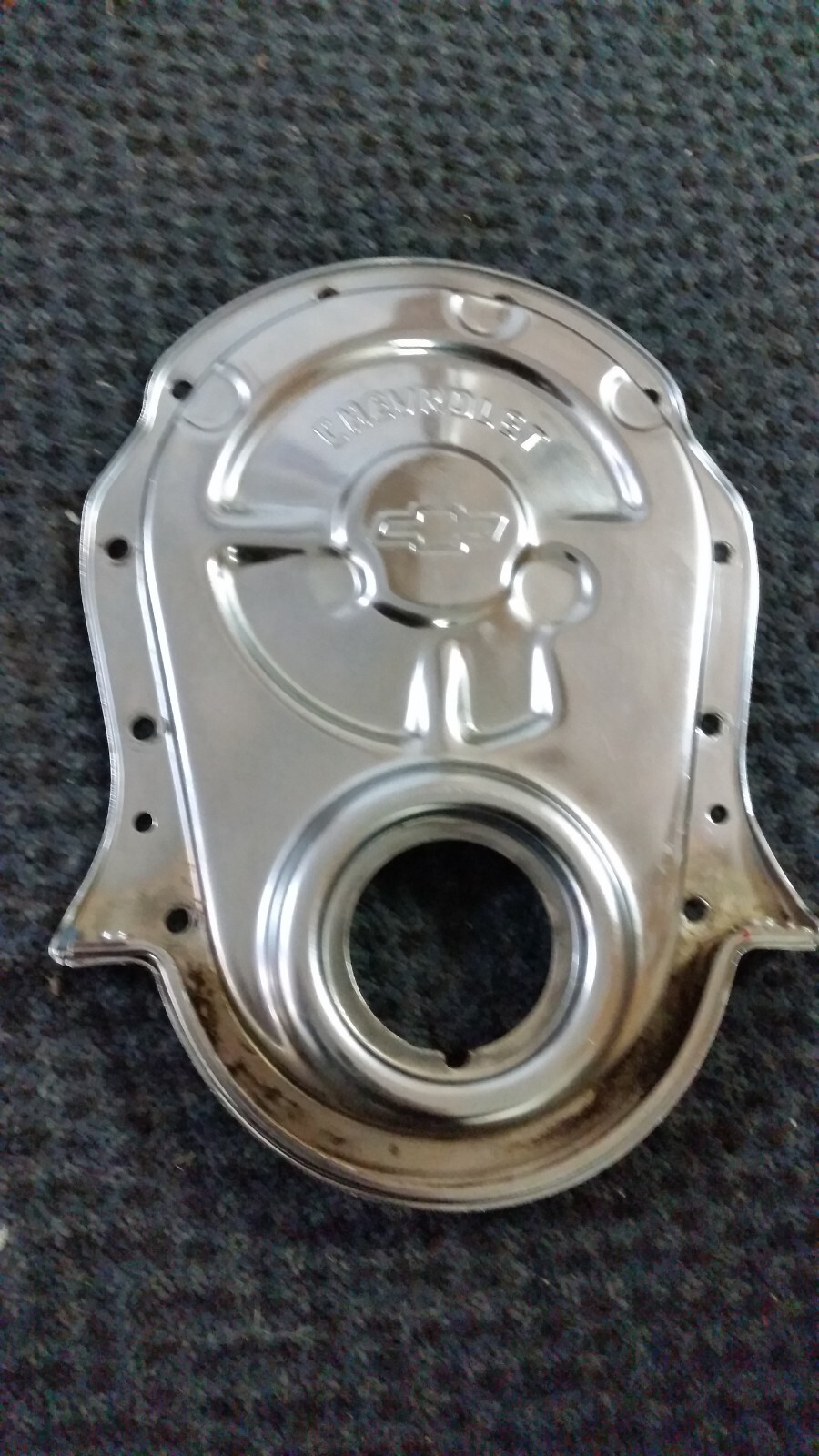 BBC TIMING COVER "CHEVROLET" SCRIPTED (THICK STYLE FOR ROLLER CAM BUTTON) eBay