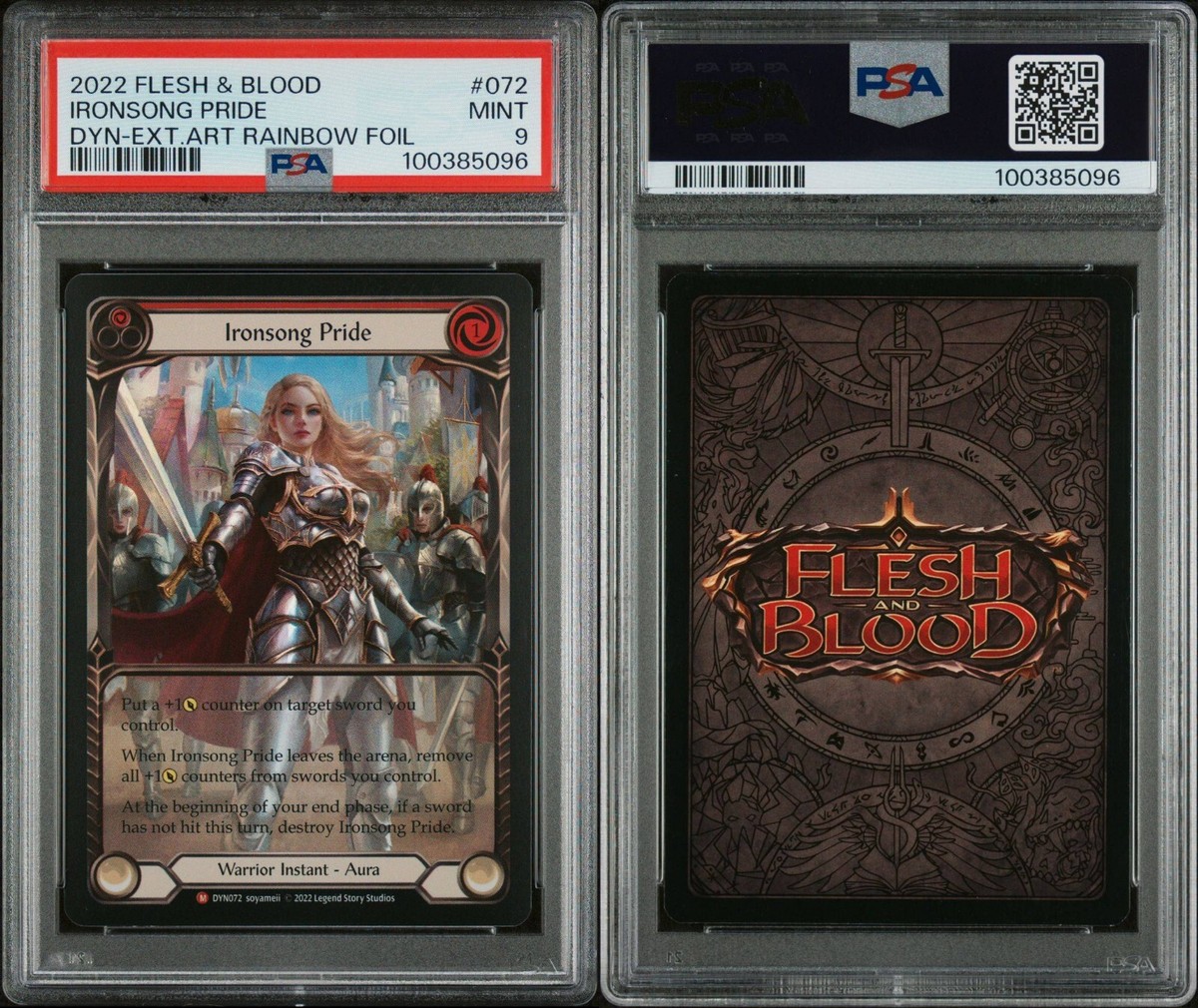2022 Flesh and Blood Dynasty Ironsong Pride (Ext Art) Rainbow Foil