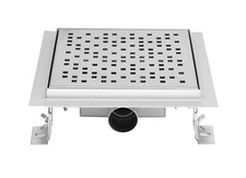 CANIVEAU DE DOUCHE EN INOX CARRE 20CM, STERFPUT DE DOUCHE EN INOX CARRE 20CM,...