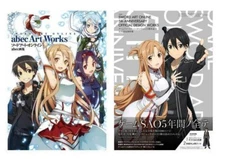 Sword Art Online abec Art Works 5th Anniversary Design Works Book set Japan New