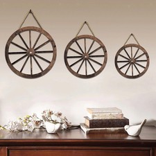 Ornamenti per ruote di carri, oggetti di scena creativi in legno, accessori per