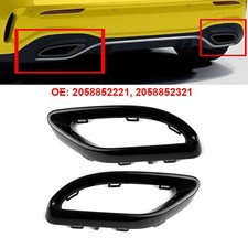 2x L+R Auspuff 2058852221 Auspuffblende Blende Für Mercedes Benz A-Klasse W177