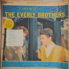 The Everly Brothers A Date With Vinyl Record LP VG/G+ WM 4028 1960