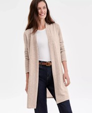 Charter Club Women's 100 Cashmere Split-Hem Long Cardigan - M - New - 2025