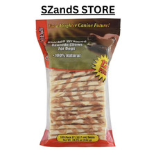 Canine Chews Chicken-Wrapped Rawhide Chews for Dogs 125 ct. SEALED NEW  