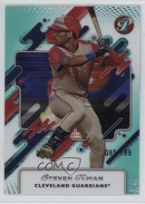 2025 Topps Pristine Aqua Pristine Pulsar Refractor 85/199 Steven Kwan #282 0tn3